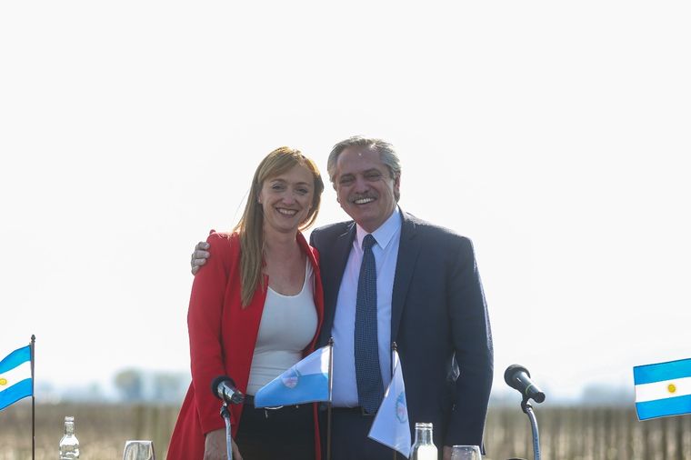 Anabel Fernández Sagasti y Alberto Fernández Foto: Facebook Alberto Fernández