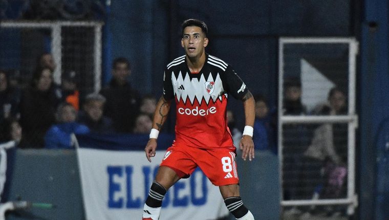 Maxi Meza tuvo ante Gimnasia su debut con la camiseta de River. Foto: River Plate