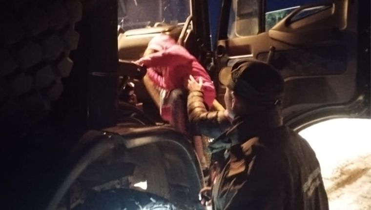 En la escuela albergue de Los Molles había 15 niños de 5 a 11 años. Foto: Gentileza Gendarmería