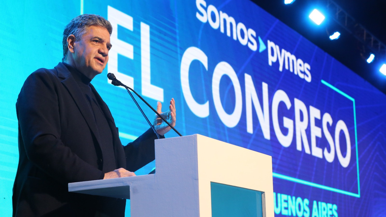 Jorge Macri en el Congreso Nacional PyME 2024.