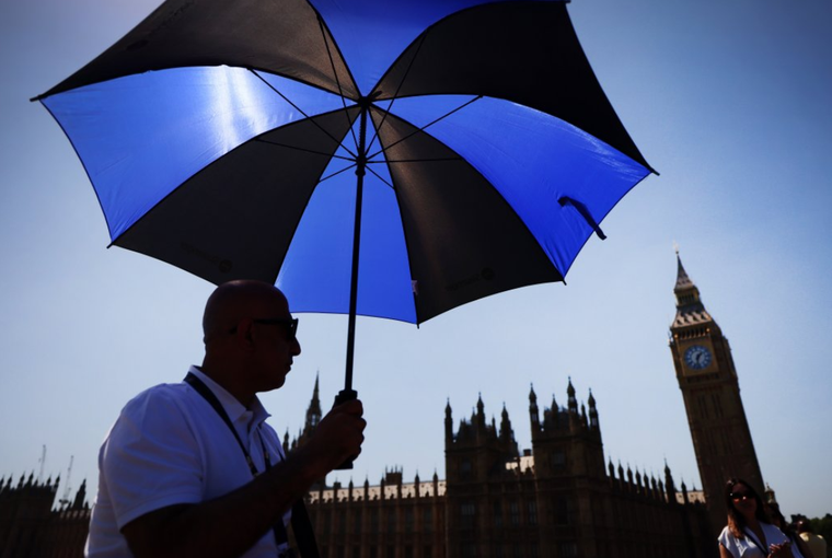 En Londres, las temperaturas están destrozando marcas anteriores.