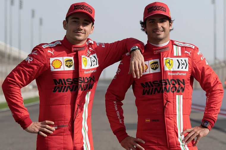 Leclerc y Sainz, compañeros, amigos y rivales. Foto: Soy Motor