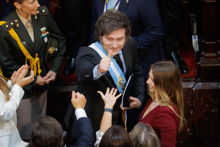 Javier Milei volvió a referirse al caso $LIBRA. Foto: EFE