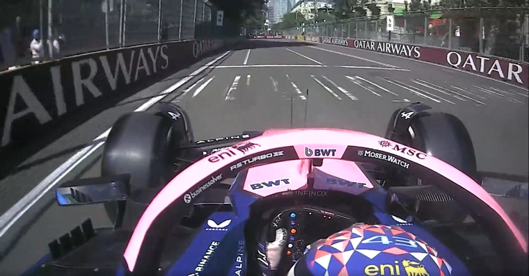 Colapinto dio su primera vuelta rápida en la FP3 de Azerbaiyán. Colapinto dio su primera vuelta rápida en la FP3 de Azerbaiyán.