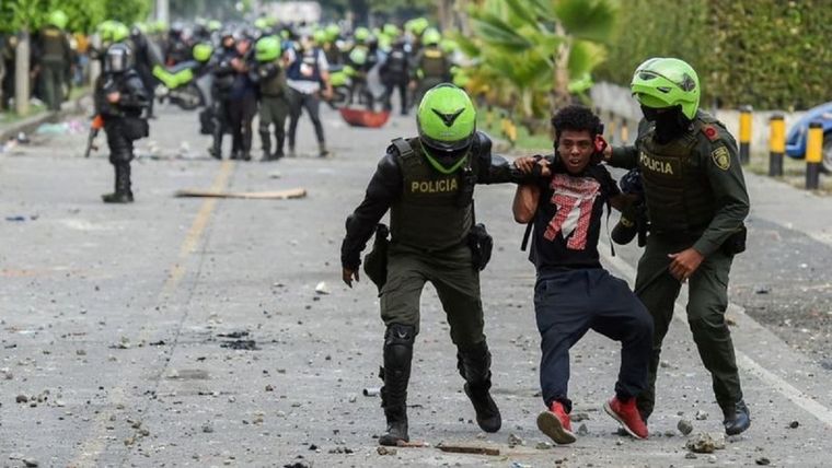 Human Rights Watch denunció el uso excesivo de la fuerza durante las protestas. Foto: GETTY IMAGES