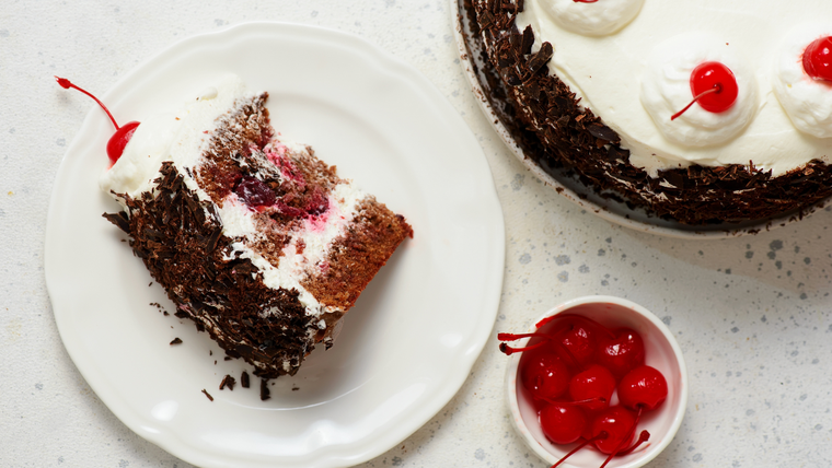 Una porción de torta Selva Negra con la receta más fácil Una porción de torta Selva Negra con la receta más fácil