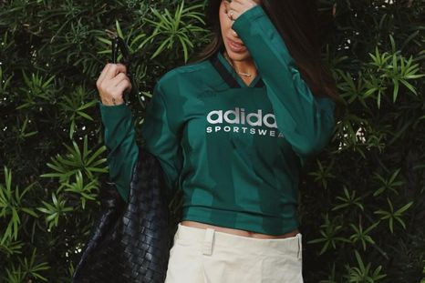 El look sporty chic de Antonela Roccuzzo. El look sporty chic de Antonela Roccuzzo.