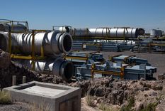 Los caños para extraer el Potasio desde el subsuelo. Para el proceso PRC se necesita energía, un insumo clave y escaso. Foto: Gobierno de Mendoza
