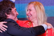 Javier Milei y su hermana Karina, El Jefe. Foto: EFE