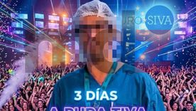 El presunto flyer con el que se promocionarían las Fiestas del Propofol. El presunto flyer con el que se promocionarían las Fiestas del Propofol.