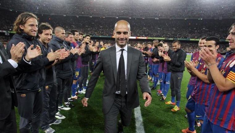 Pep Guardiola habló sobre un posible regreso al Barcelona El pasillo que recibió Guardiola en Barcelona Foto: FC Barcelona