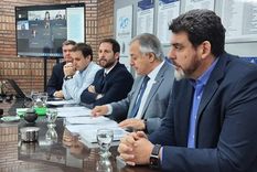Marcelo DAgostino y Alejandro Gullé estuvieron en la Legislatura. Foto: Prensa Legislatura de Mendoza