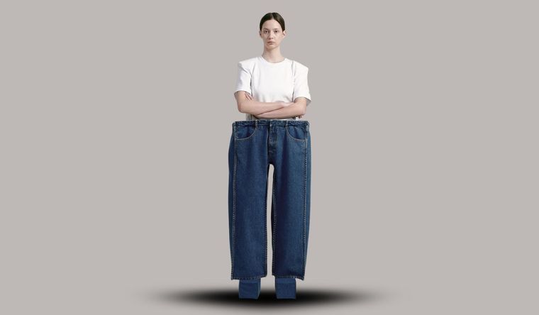 Los jeans cuadrados son tendencia en Europa.