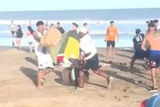 insolita pelea: vendedores de churros y chipa se pelearon a canastazos