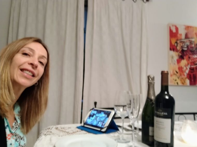 Roxana Badaloni también participó de la velada.