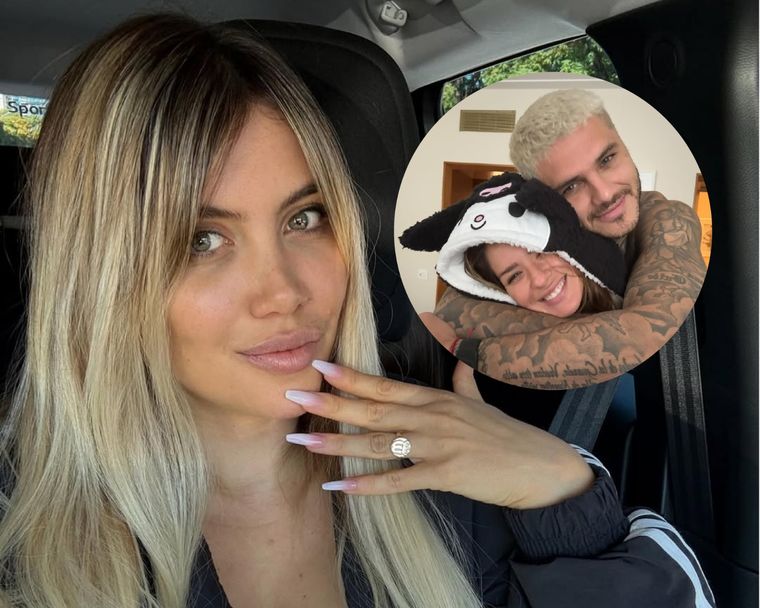 Wanda Nara fue letal a la hora de responder si dejaría que sus hijas asistan a la boda de Mauro Icardi y María Eugenia Suárez. Foto: Instagram @wanda_nara @sangrejaponesa.