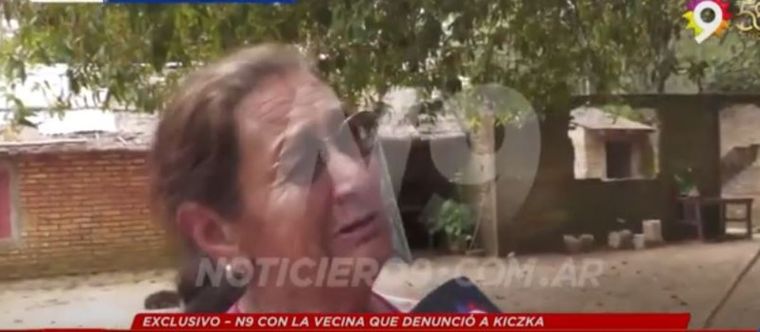La angustia de la mujer que denunció al diputado Kiczka. Foto: Noticiero 9