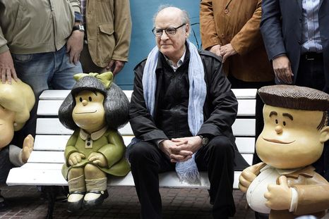 El largometraje incluye material inédito y testimonios de grandes figuras de la cultura. Foto: Télam El largometraje incluye material inédito y testimonios de grandes figuras de la cultura. Foto: Télam