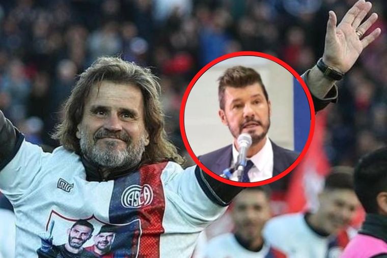 La gente de San Lorenzo se manifestó a favor de Insúa y contra Tinelli con una canción picante.