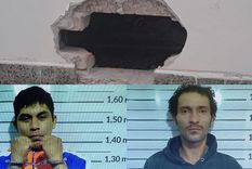 Los delincuentes se fugaron por un boquete en una de las paredes de la comisaría. Los delincuentes se fugaron por un boquete en una de las paredes de la comisaría.