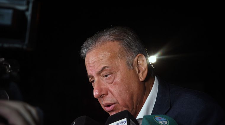 El ministro Raúl Levrino durante el acto central de la Vendimia 2023 Foto: ALF PONCE MERCADO / MDZ