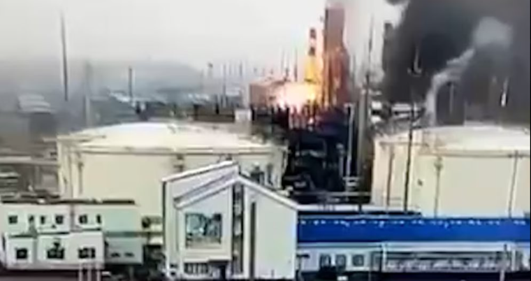 El ataque con drones de Ucrania se produjo durante la madrugada del domingo.