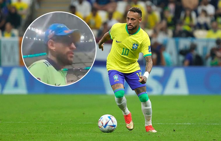 Neymar El doble de Neymar que logró entrar al campo de juego en Brasil - Suiza.
