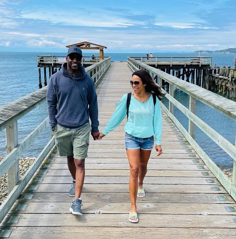 Colin Lawrence y Lucia Walters son pareja y tienen 2 hijos juntos Foto: Instagram Lucia Walters (/luciawalters_)