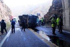 Una de las imágenes del accidente. Foto: Gendarmería Nacional. Una de las imágenes del accidente. Foto: Gendarmería Nacional.