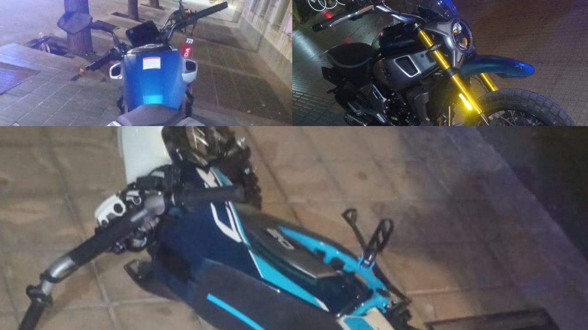 Dieron un millonario golpe en una concesionaria, pero dejaron varias motos abandonadas en la huida