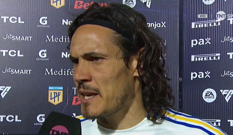 Cavani habló de Diego Martínez. Foto: Captura