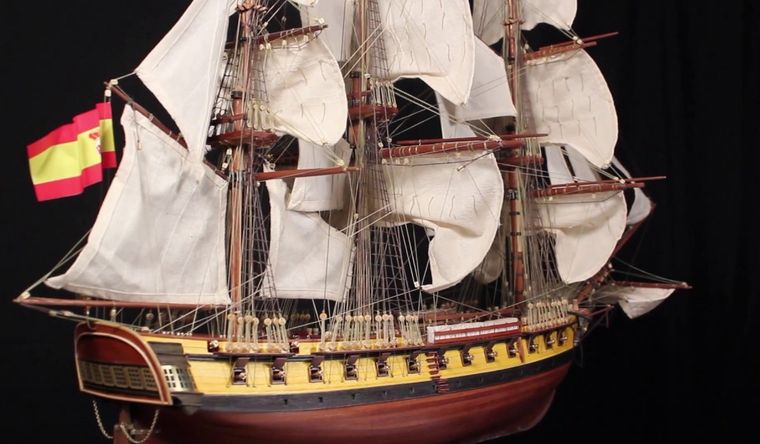 Así lucía la fragata Nuestra Señora de las Mercedes. Foto: MuseoNavalAndalucía.