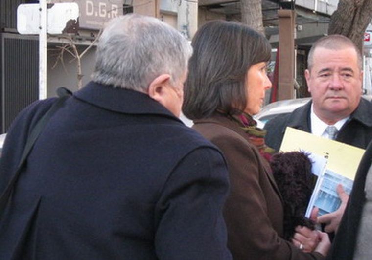 Carrizo, Carmen Coronel y Balliro, miembros del tribunal. Foto: Carlos Fernández/MDZ