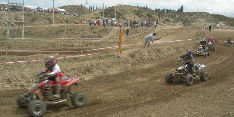 Cuatriciclos en acción.