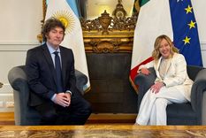 Javier Milei junto a Georgia Meloni Foto: Twitter Oficina del presidente Javier Milei
