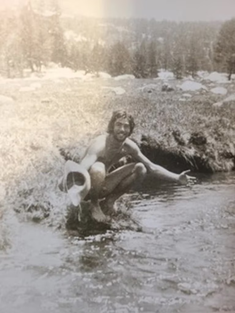 Jeff Oshins durante su travesía por los Andes