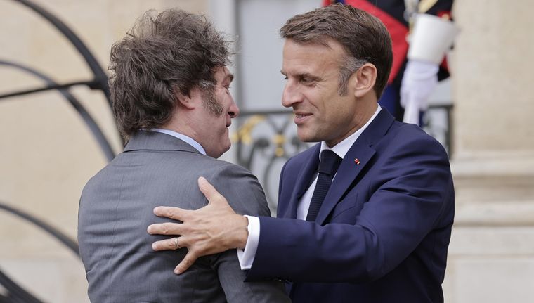 El presidente francés está en Argentina Foto: EFE