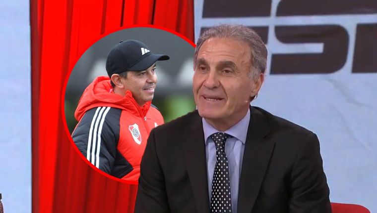 Ruggeri sobre la responsabilidad de Gallardo en Libertadores. Foto: @RiverPlate - Captura