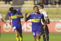 El Toto festeja el gol. Foto: @LocosxBoca El Toto festeja el gol. Foto: @LocosxBoca