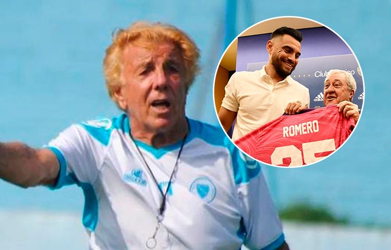 Reinaldo Mostaza Merlo El entrenador afirmó que no le molestó la llegada de Romero a Boca.