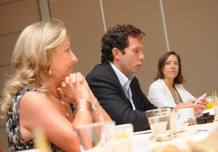 Susana Balbo, Alberto Arizu y Lis Clément, durante el anuncio de la Wine Awards. Foto: Gentileza Pato Sabez