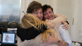 Javier Milei con su hermana Karina y Santiago Caputo Javier Milei con su hermana Karina y Santiago Caputo