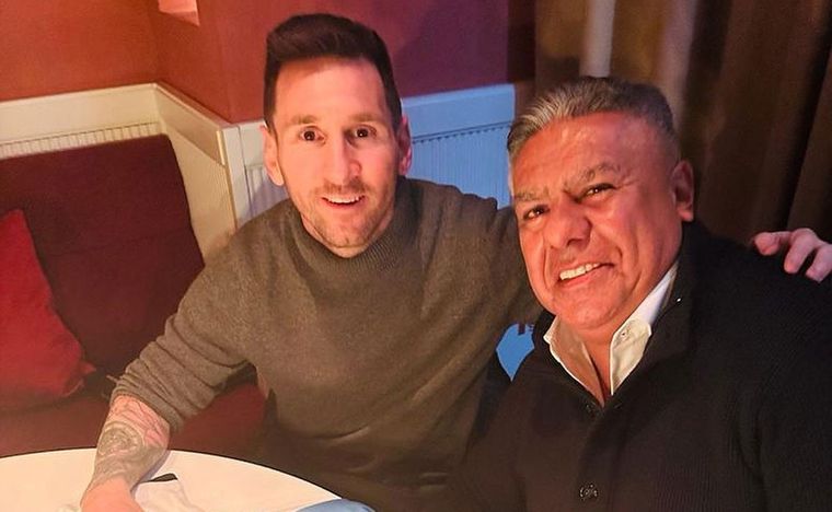 Tapia y Messi cenaron con ustari y Maxi Rodríguez. Foto: Instagram