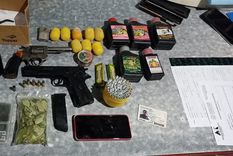 Los elementos secuestrados por efectivos policiales Foto: Prensa Ministerio de Seguridad Los elementos secuestrados por efectivos policiales Foto: Prensa Ministerio de Seguridad