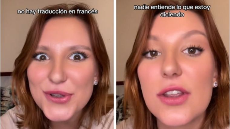 Una joven francesa mostró en TikTok la costumbre argentina que no se hace en su país. Foto: Captura del video de TikTok