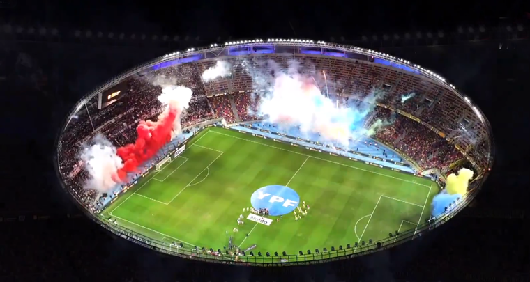 River, Central, y sus recibimientos. Foto: Captura