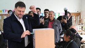 El candidato a legislador porteño votó en Boedo y habló con respecto al video publicitario de Macri Foto: Noticias Argentinas