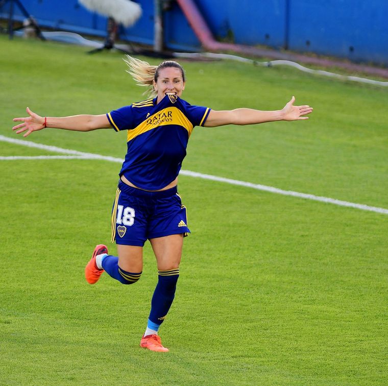 Clarisa Huber abrió la cuenta Foto: Télam