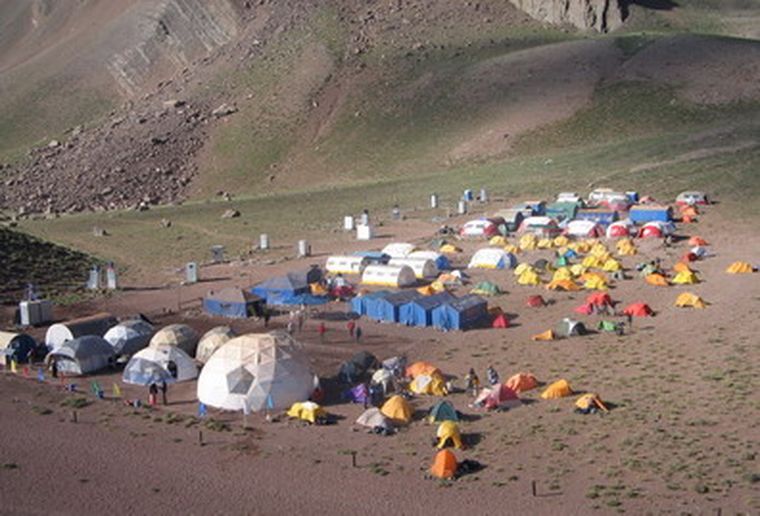 El campamento Confluencia a más de 3.000 msnm. El campamento Confluencia a más de 3.000 msnm.