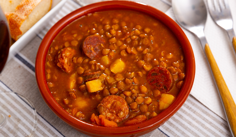 Receta de guiso de lentejas con chorizo Receta de guiso de lentejas con chorizo